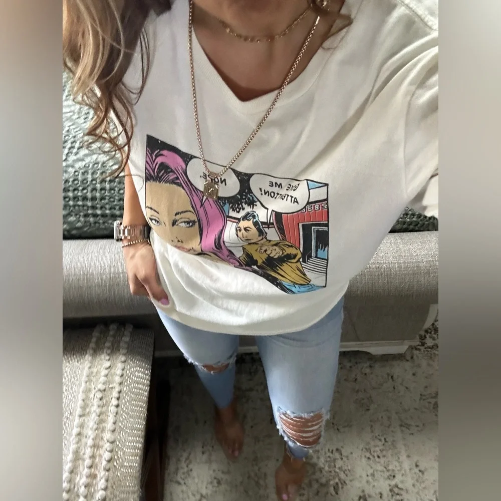 LAST! New🩷🙅🏼♀️Classic RE/Done no attention tee - Picture 4 of 5